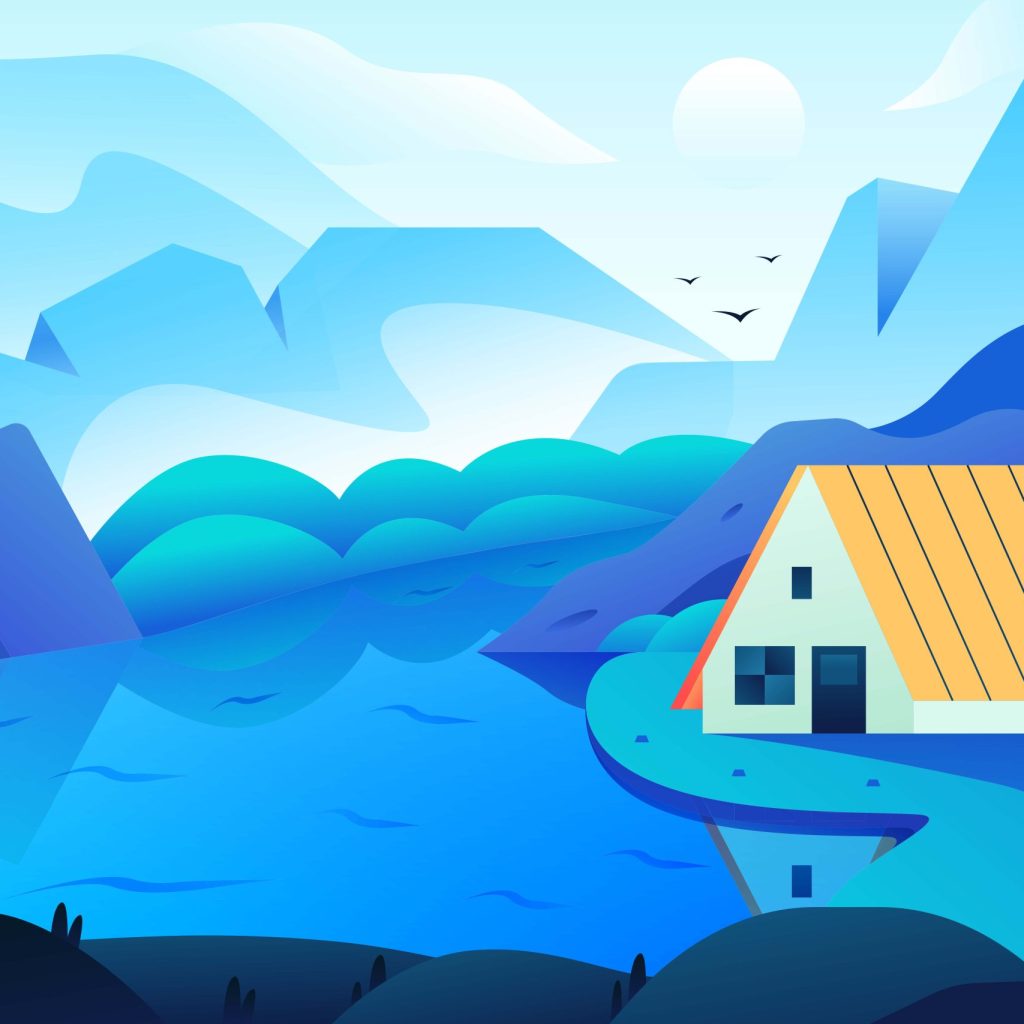 Blue Landscape Illustration Scaled 1024x1024